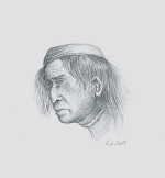Głowa starego mężczyzny z czasów da Vinci (Head of an old man from da Vinci's times)